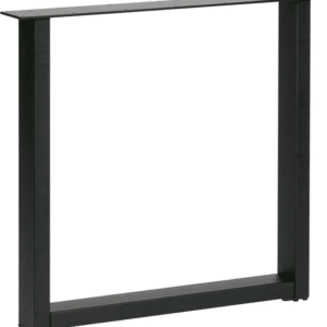 Understel til plankebord WOOOD Tablo U-formet metal sort 72Ã79Ã10 cm